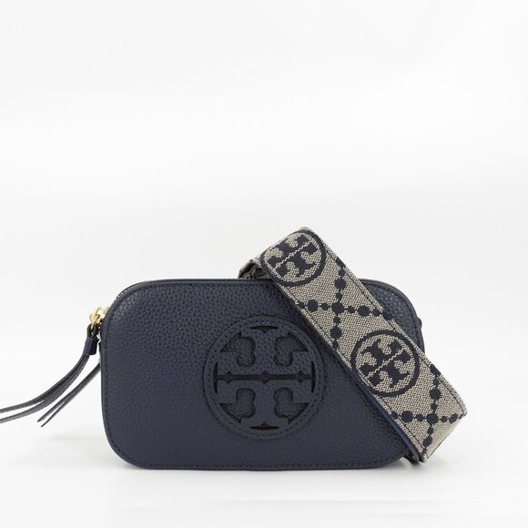 Tory Burch Miller Mini Crossbody Bag Navy OS - Picture 4 of 14